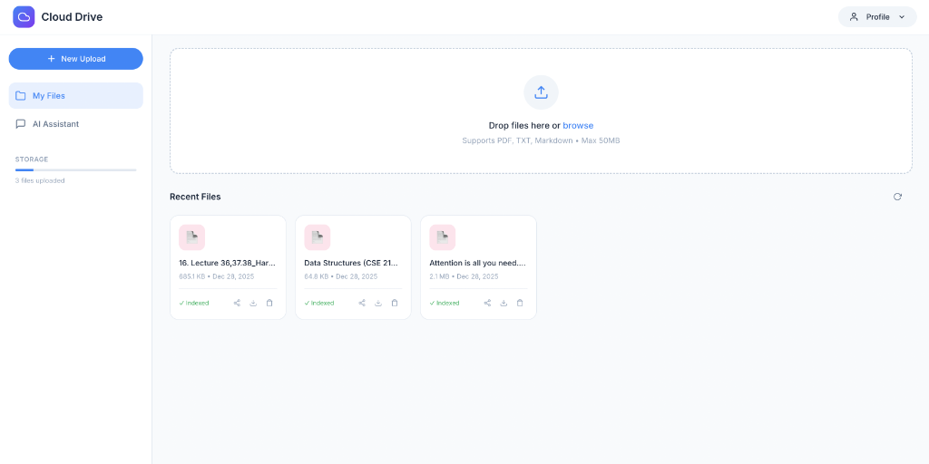 File Manager Dashboard